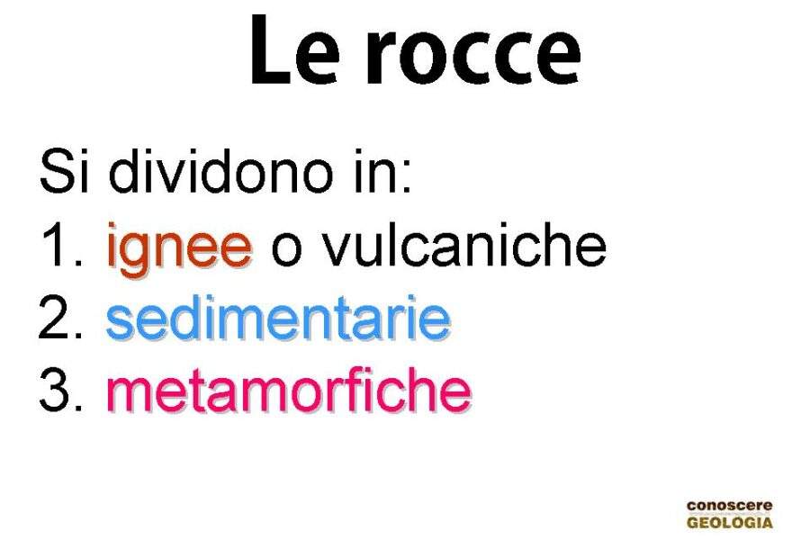 Studiamo le rocce: presentazione per le scuole primarie