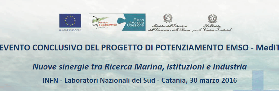 EMSO-MedIT: evento conclusivo del progetto di potenziamento. Nuove sinergie tra Ricerca Marina, Istituzioni e Industria