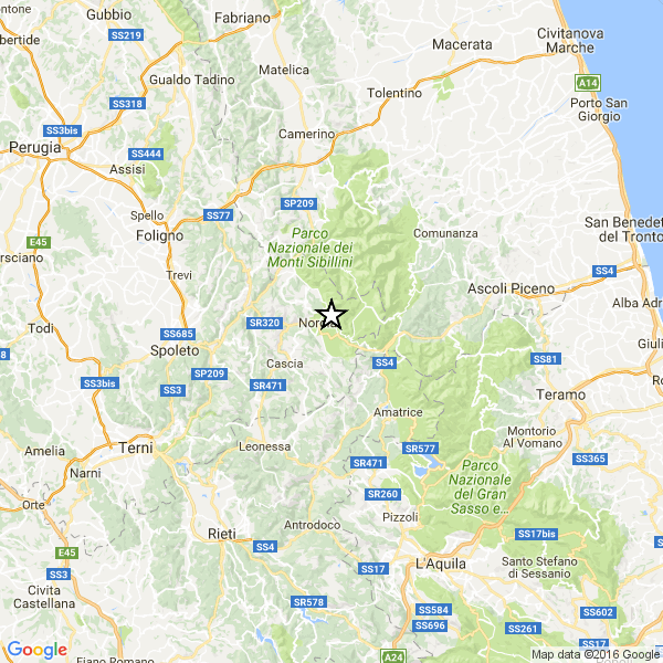 Ancora un sisma di Mw 4.2 in provincia di Perugia