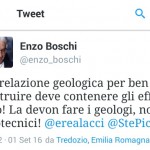 Effetti di sito, Enzo Boschi lancia il suo Tweet