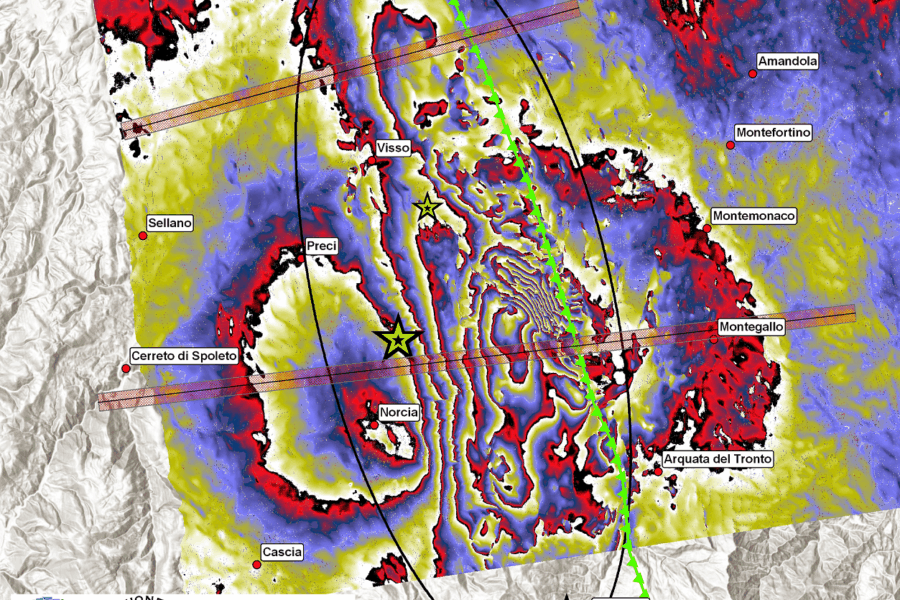 Immagini radar del giapponese ALOS 2: nuovi dettagli sugli effetti del terremoto