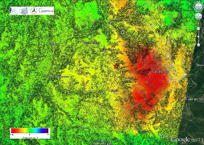 Primi risultati sul terremoto del 30 ottobre 2016 ottenuti dalle immagini radar della costellazione Sentinel-1