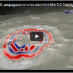 Video SHAKEmovie: propagazione delle onde sismiche del terremoto del 18 gennaio 2017