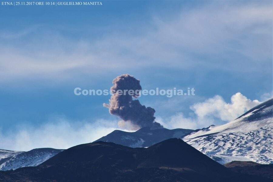 Etna, nuova attività esplosiva al Cratere di SE – FOTOGALLERY CONOSCEREGEOLOGIA