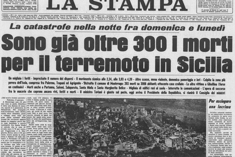 50 anni fa il terremoto del Belice in Sicilia