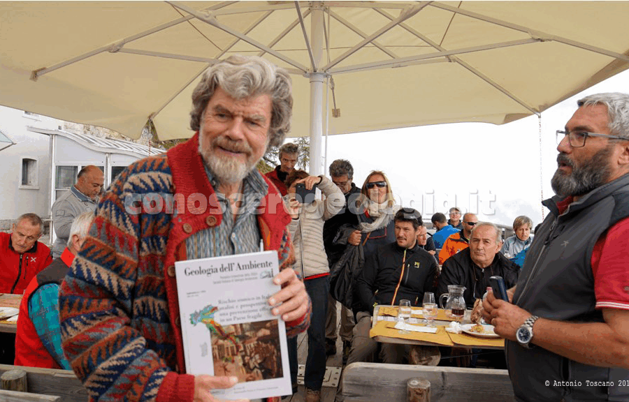 I geologi presentano sul Monte Rite il volume “Rischio sismico in Italia”, ospite illustre Reinhold Messner – GUARDA IL VIDEO