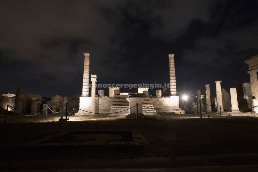 Gli scavi di Pompei illuminati – FOTOGALLERY CONOSCEREGEOLOGIA