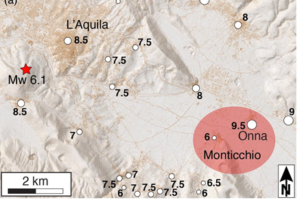 INGV. Uno studio sismologico rivede il ruolo della struttura geologica sullo scuotimento di Onna (AQ) durante il terremoto del 2009