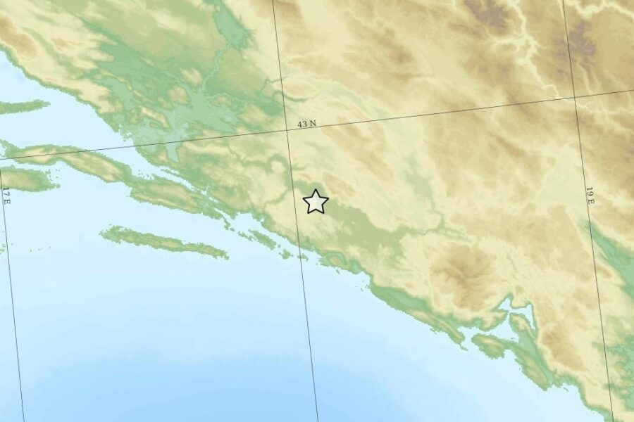 Forte sisma di magnitudo ML 6.0 avvenuto in Bosnia