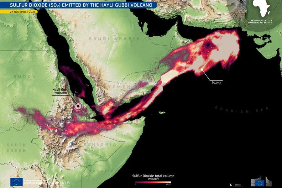 Eruzione vulcano in Etiopia dopo 12.000 anni